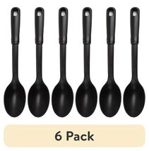 (6 Pack)  Nylon Solid Basting Spoon, Soft-Touch Handle, Black, Dishwashe... - $18.31