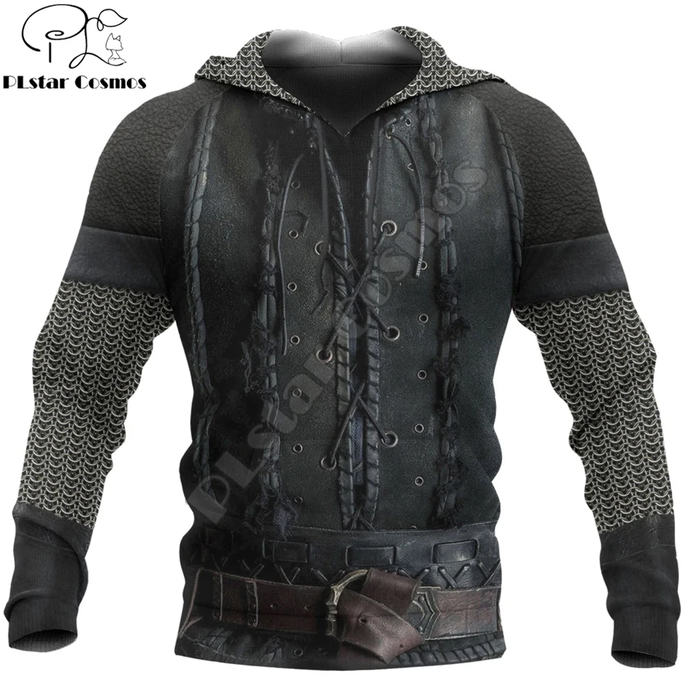 The Last Kinom Warrior Chainmail Armor 3D Printed Men Hoodie Unisex Deluxe Sweat - £104.43 GBP