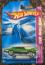 NIP Hot Wheels 69 Dodge Charger Green &amp; Black 2008 Team Muscle Mania, NE... - $7.99