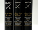 Rusk Freezing Spray Humidity-Resistant Hairspray 10 oz-3 Pack - £49.58 GBP