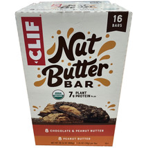 Clif Bar Organic Nut butter variety 16ct Chocolate &amp; Peanut Butter - £24.73 GBP