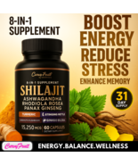 Shilajit 8 in 1 for Women – Energy, Hormonal Balance &amp; Focus – Natural W... - $29.90