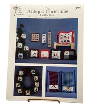 Vintage Cross Stitch Needlepoint Patterns, Antique Christmas Leaflet 6 b... - £9.14 GBP