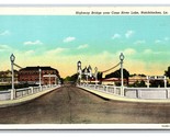 Cane River Bridge Natchitoches Louisiana LA UNP Linen Postcard Y8 - £3.05 GBP