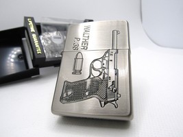 Walther P.38 Pistol Gun Bullet Zippo 1994 MIB Rare - $210.00