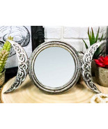Ebros Triple Moon Sacred Goddesses Mother Maiden Crone Small Wall Mirror... - £20.74 GBP