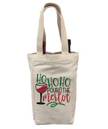 Ho Ho Ho Pour the Merlot Wine Gift Bag, Christmas Wine Gift Bag, Christm... - £11.95 GBP