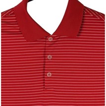 Mens Red Striped Nike Golf Polo Shirt Golf Size Small Candy Cane Thin Dr... - $27.72