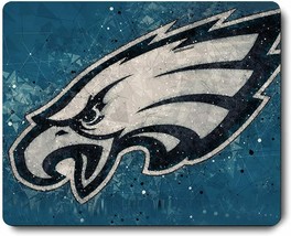 Gaming Mouse Pad with Ferocious Eagle Head Print and Blue Background - £3.92 GBP