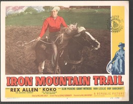 Iron Mountain Trail 11&quot;x14&quot; Lobby Card #7 Rex Allen Koko Western - £33.04 GBP