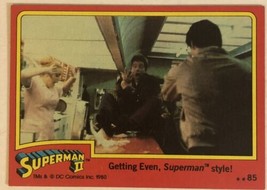 Superman II 2 Trading Card #85 Christopher Reeve - £1.53 GBP