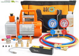 BACOENG 4 CFM AC Vacuum Pump and Gauge Set, HVAC Vacuum Pump Kit with Le... - $278.85