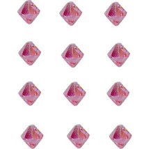 12 Light Rose AB Bicone Swarovski Crystal Beads 6mm New - £8.33 GBP