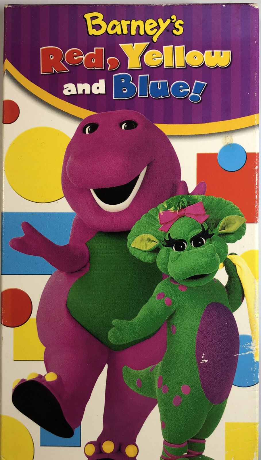 Barney & Friends Red Yellow And Blue Barney-Barney's Red, Yellow, and Blue(VHS, 2004)TESTED-RARE VINTAGE