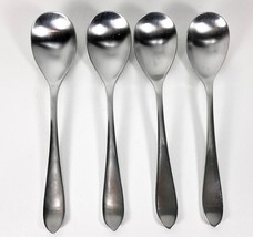 Set 4 Robert Welch RW Meridian SOUP SPOONS 8 1/8&quot; Satin Stainless China - £14.75 GBP