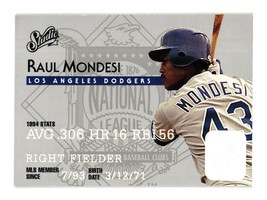 1995 Studio #19 Raul Mondesi Los Angeles Dodgers - £1.27 GBP