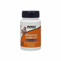 NOW Supplements, Ubiquinol CoQH-CF (the Active Form of CoQ10 - 50 mg with Sup... - £20.24 GBP