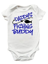 Daddy&#39;s Fishing Buddy Shirt, Fathers Day Shirt for Boys, Fishing Fathers... - £7.85 GBP