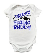 Daddy&#39;s Fishing Buddy Shirt, Fathers Day Shirt for Boys, Fishing Fathers... - £7.97 GBP