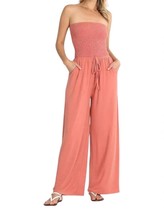 Zenana Smocked Romper Pants Suit Size XL - $34.65