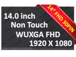 CMO Innolux N140HCA-EEK 30pin NON-Touch FHD 1080p IPS Matte Display LCD ... - $52.97