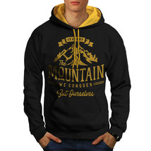 Mountain Sweatshirt Hoody Conquer Ourselves Men Contrast Hoodie - £19.17 GBP