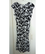 JONES STUDIO SEPARATES LADIES CAP SLEEVE BLACK/WHITE KNIT DRESS-HIGH WAI... - €15,44 EUR
