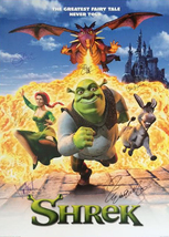 Shrek signed movie poster - 27 by 40 - $180.00