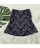 Title Nine Reversible Flow Mini Skirt Size XS New Purple Geometric Print... - $39.25 CAD