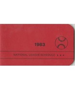 1983 NATIONAL LEAGUE BASEBALL POCKET BOOKLET SCHEDULE - SPORTS - EAST AN... - £2.35 GBP