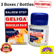 3 X Geliga Muscular Balm 20g Relieve Muscle Neck Joints Pain - £16.13 GBP