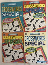 Blue Ribbon Crosswords Special Easy-To-Solve Crossword Puzzles 2021 2022 Lot#2 - £18.28 GBP