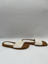 Women’s Stuart Weitzman Cammy Slide Shearling Sandals White Size 6.5B - £33.29 GBP