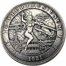 Rare Antique USA United States 1921 Morgan Dollar Sexy Girl Coin. Explore Now! - £21.95 GBP