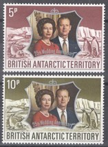 ZAYIX British Antarctic Territory 43-44 MNH Royalty Queen Elizabeth II 101922S67 - £4.67 GBP