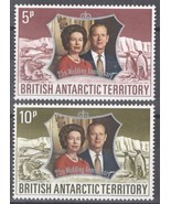 ZAYIX British Antarctic Territory 43-44 MNH Royalty Queen Elizabeth II 1... - £4.59 GBP