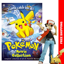 Pokemon Movie Complete Collection Of All 21 Pokemon Movies English Dub Anime Dvd - £44.86 GBP