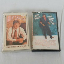 Lot of 2 Ricky Skaggs Music Cassettes My Father&#39;s Son 1992 Love&#39;s Gonna Get Ya! - £4.73 GBP