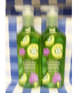 2 Bath Body Works Sweet Cucumber Verbena Cleansing Gel Hand Soap Essenti... - $25.86 CAD