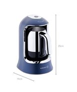 KORKMAZ COFFEE MAKER BLUE ELECTRICAL TURKISH POT KETTLE A860 Arabic Gree... - $187.40