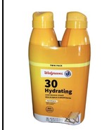 Twin Pack Walgreens 30 Hydrating Broad Spectrum SPF 30 5.5 oz each Exp. ... - $88.17 MXN