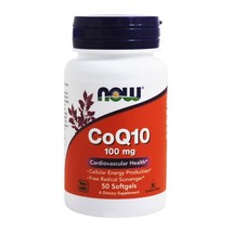 NOW Foods CoQ10 Cardiovascular Health 100 mg., 50 Softgels - £13.10 GBP