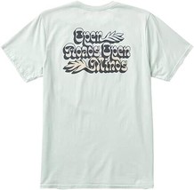 Roark Open Roads Open Minds Tee Shirt Mens M Spray Green Organic Cotton NEW - $24.62
