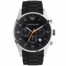 Emporio Armani AR5858 Classic Black Mens Chronograph Watch - £119.09 GBP