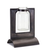 Glass Bottle Vase in Metal Holder 8&quot;H - 790593 - €42,88 EUR