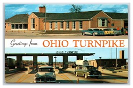 Dual View Banner Greetings From Ohio Turnpike OH Chrome Postcard M18 - £2.29 GBP
