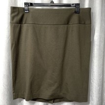 Lane Bryant Women&#39;s Skirt Olive Green Size 18 - £22.70 GBP