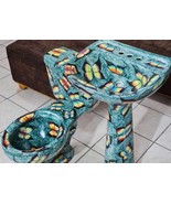 Mexican Talavera Ceramic Toilet Hand Painted  - Mariposas Verdes - - €1.038,09 EUR Mexican Talavera Ceramic Toilet Hand Painted  - Mariposas Verdes - - €1.038,09 EUR