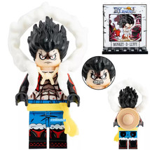 Monkey D. Luffy (Gear 4) Anime One Piece Minifigure Lego Compatible Bricks Toys - £3.13 GBP