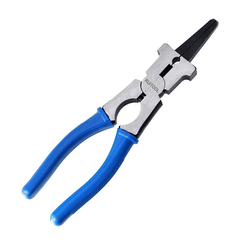 Multipurpose MIG Welding Pliers Flat Mouth Pincers Wire Cutting Spring Loaded In - £177.44 GBP
